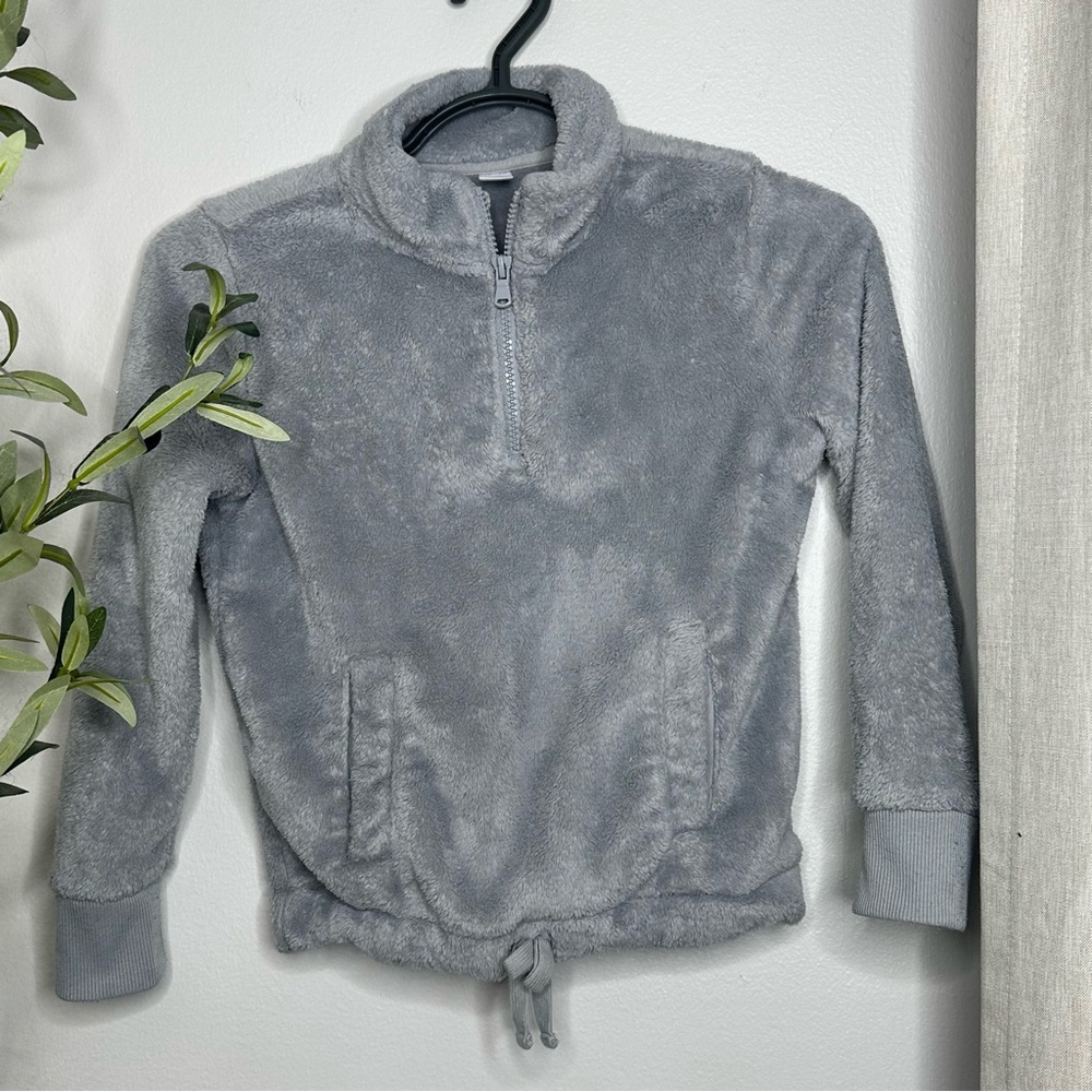 Old Navy Grey Sherpa Girls Medium 8
